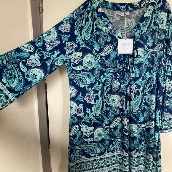 Beach sarong dress new with tags beautiful must have size large - Picture 6 of 8